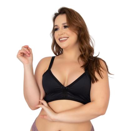 Imagem de Sutiã Feminino Plus Size Sem Bojo Alça Reforçada