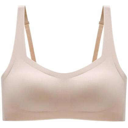 Imagem de Sutiã Feminino Sem Costura Com Efeito Push-up, Decote Quadrado, Sem Fio, Roupa De Dormir, Lingerie
