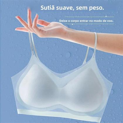 Imagem de Sutiã Feminino Ultrafino e Respirável - Sem Costura, com Design Halter