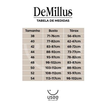 Imagem de Sutiã Gallard Control Feminino Sem Espuma Sem Aro Ajuste Perfeito DeMillus