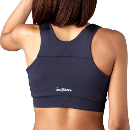 Imagem de Sutiã HEART & CORE Shirl pós-cirúrgico Racerback Zipper L - preto