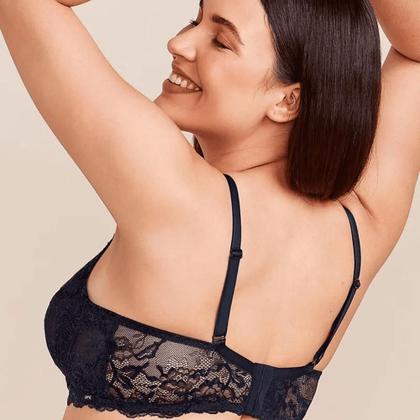 Imagem de Sutiã Hope Meia Taça Sem Bojo e Com Aro em Renda L24055B
