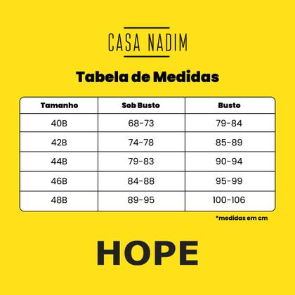 Imagem de Sutiã Hope Meia Taça Sem Bojo e Com Aro em Renda L24055B