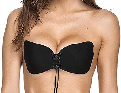 Imagem de Sutiã Invisivel Adesivo Levanta Seios Com Corda