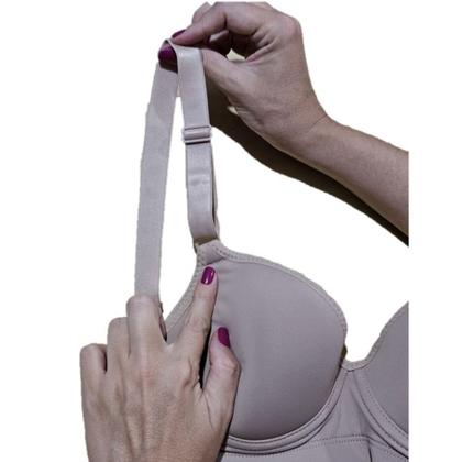 Imagem de Sutiã LGC Reforçado, com Alças Ajustáveis, Tamanho 50/52/54, Cores Neutras, com Bojo