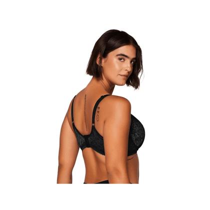 Imagem de Sutia Liebe Meia Taça Com Bojo Em Renda 703035 Preto