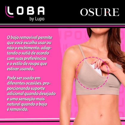 Imagem de Sutiã Lupo Original Loba Sem Costura Soutien Reforçado Top Confort Plus Com Bojo Removível 41901