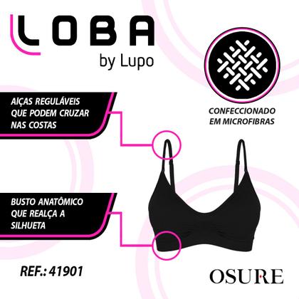 Imagem de Sutiã Lupo Original Loba Sem Costura Soutien Reforçado Top Confort Plus Com Bojo Removível 41901