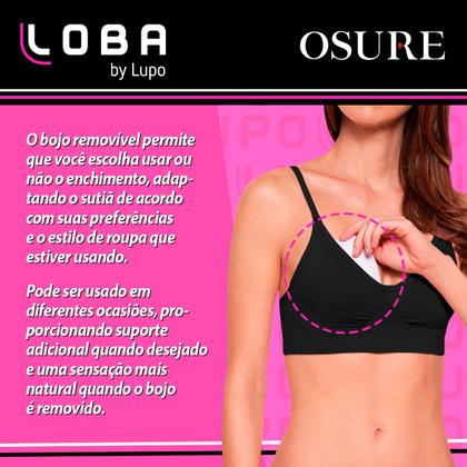 Imagem de Sutiã Lupo Original Loba Sem Costura Soutien Reforçado Top Confort Plus Com Bojo Removível 41901