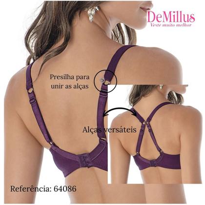 Imagem de Sutiã Microfibra Com Renda DeMillus 64086