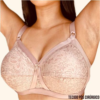 Imagem de Sutiã Microfibra Sustentação Cobertura Total S/ Aro S/ Bojo Tamanho Grande