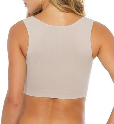 Imagem de Sutiã Modelador Sustentação Regata Sem Bojo Abertura Frontal Plié