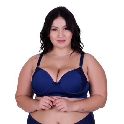 Imagem de Sutiã Plus Size com Detalhe em Renda Soutien Grande Bojão Reforçado Renda