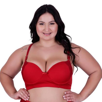 Imagem de Sutiã Plus Size com Detalhe em Renda Soutien Grande Bojão Reforçado Renda