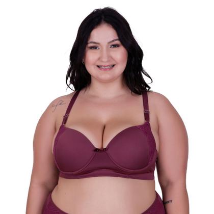 Imagem de Sutiã Plus Size com Detalhe em Renda Soutien Grande Bojão Reforçado Renda