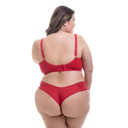 Imagem de Sutiã Plus Size Cropped Microfibra e Renda Vislumbre ref 1019