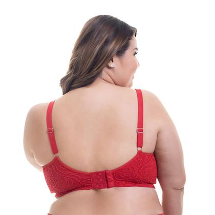 Imagem de Sutiã Plus Size Cropped Microfibra e Renda Vislumbre ref 1019