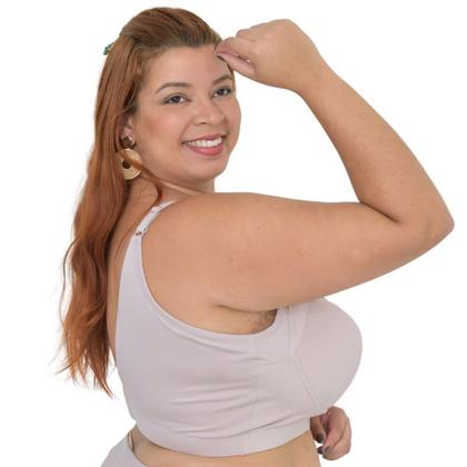 Imagem de Sutiã Plus Size Reforçado com Aro e Bojo  Laterais Largas e Conforto Extremo Corpo Nu