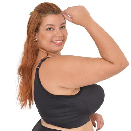 Imagem de Sutiã Plus Size Reforçado com Aro e Bojo  Laterais Largas e Conforto Extremo Corpo Nu