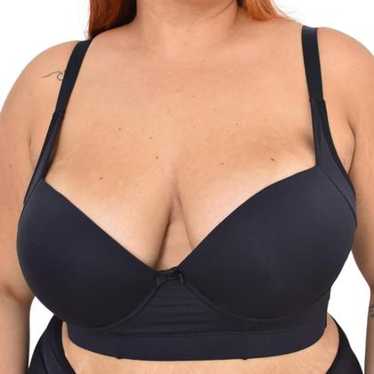 Imagem de Sutiã Plus Size Reforçado com Aro e Bojo  Laterais Largas e Conforto Extremo Corpo Nu