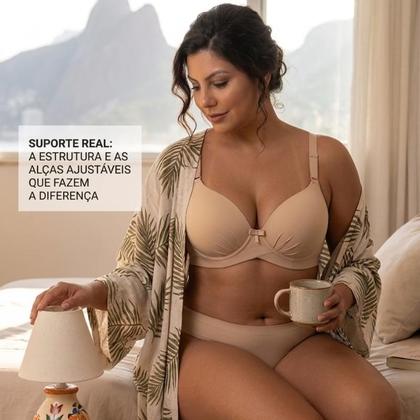 Imagem de Sutiã Plus Size Reforçado Com Bojo Corpo Nu