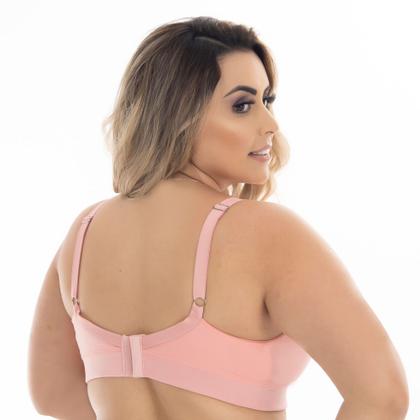 Imagem de Sutiã Plus Size Reforçado Sem Bojo Soutien Confortável Alça Reforçada Sustentação