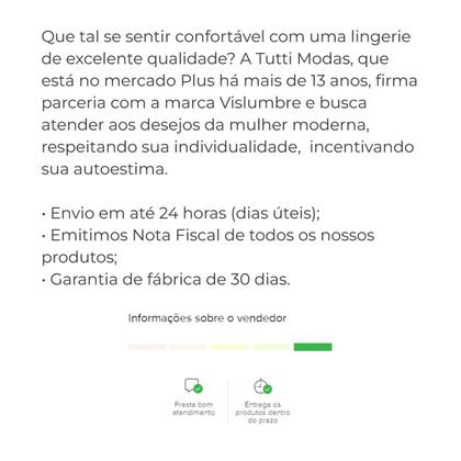 Imagem de Sutiã Plus Size Sem Aro E Sem Bojo Reforçado Até TAM 60 - 1068