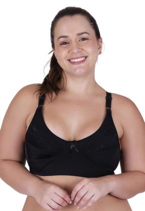 Imagem de Sutiã Plus Size sem Bojo Super Reforçado Sustentação - c1 SUTIÃ CETINETE