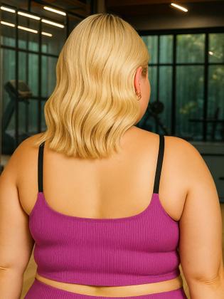 Imagem de Sutiã Plus Size Tecido Canelado Top Grande - c14 - FELÍCIA