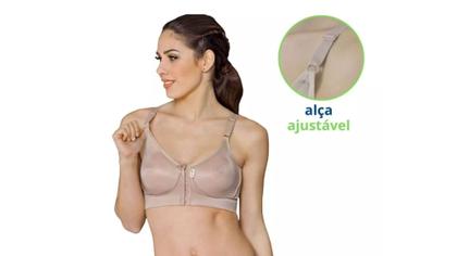 Imagem de Sutiã Pós Cirúrgico Abertura Frontal Base Reforçada Macom 1002