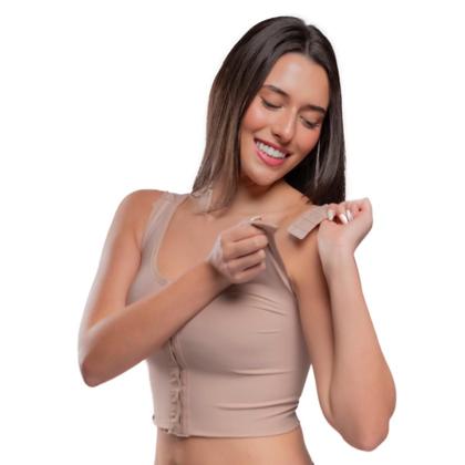 Imagem de Sutiã Pós-cirúrgico Alça Larga Longo Emana New Form