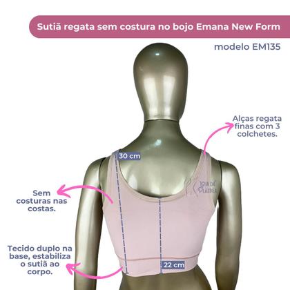 Imagem de Sutiã Pós-cirúrgico Alça Regulável Regata Emana New Form