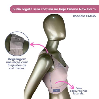 Imagem de Sutiã Pós-cirúrgico Alça Regulável Regata Emana New Form