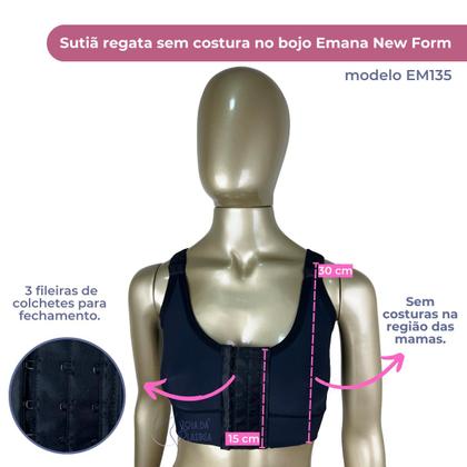 Imagem de Sutiã Pós-cirúrgico Alça Regulável Regata Emana New Form