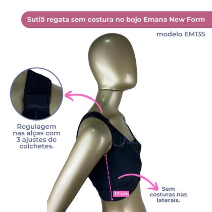 Imagem de Sutiã Pós-cirúrgico Alça Regulável Regata Emana New Form