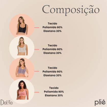 Imagem de Sutiã Pós Cirúrgico e Estético Com Abertura na Frente Modelo De Alta Sustentação Plié 