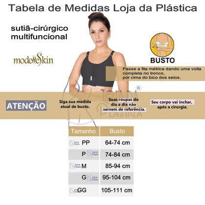 Imagem de Sutiã Pós-cirúrgico Emana Alça Fina Longo Modelle Skin