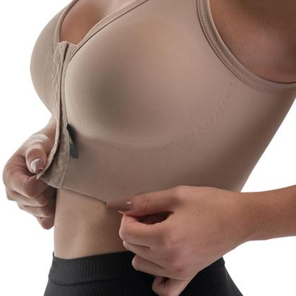 Imagem de Sutiã Pós Cirúrgico Mamoplastia Pós Operatório Reforçado 