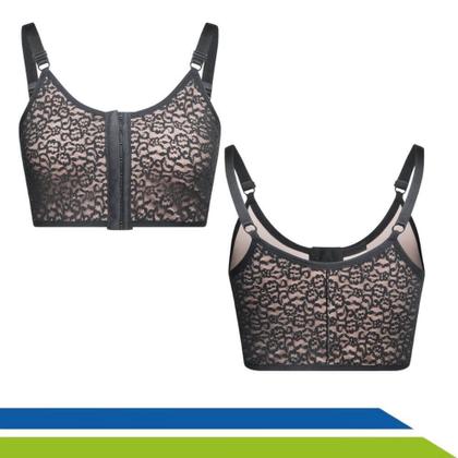 Imagem de Sutiã Pós Cirúrgico New Form Bege com Bojo Pré Moldado e com Renda 60153