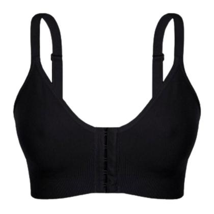 Imagem de Sutiã Pós Cirúrgico Sustentação Pós Operatório Reforçado Confortável Mamoplastia Abertura Frontal