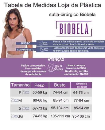 Imagem de Sutiã Pós-cirúrgico Tecido Duplo Mamoplastia Prótese Biobela