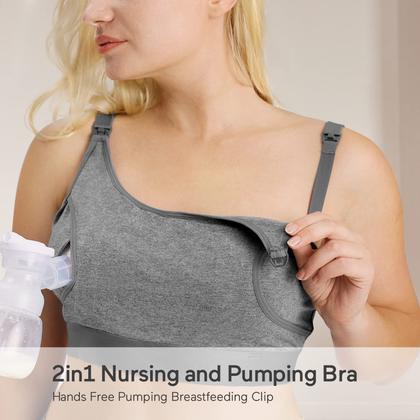 Imagem de Sutiã Pumping Momcozy Adjustable Breast-Pumps Holding Grey XL