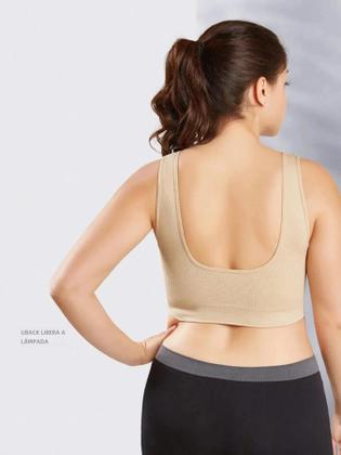 Imagem de Sutiã Push Up Sem Fio Feminino - Suporte Alto, Respirável e com Alças Removíveis