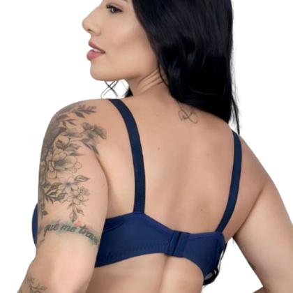 Imagem de Sutiã Reforçado Feminina De Sustentação Básico Com Alça Larga Conforto Sem Bojo Lingerie Microfibra