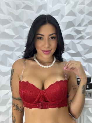 Imagem de Sutiã sem alça em renda e fecho frontal Beatriz