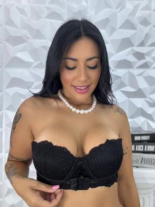 Imagem de Sutiã sem alça em renda e fecho frontal Beatriz