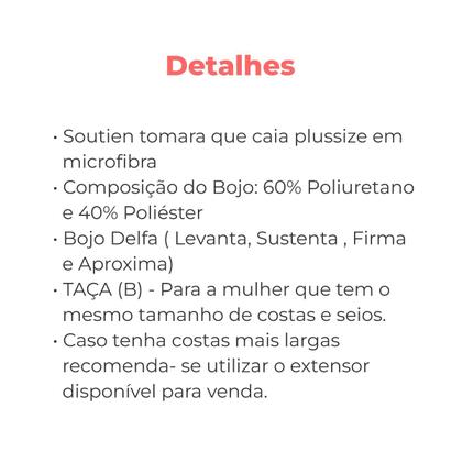 Imagem de Sutiã sem alça Plus Size - Reforçado