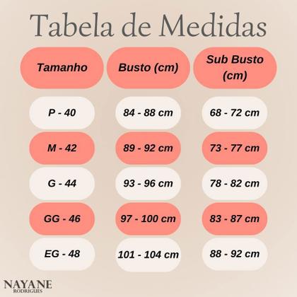 Imagem de Sutia Sem Alcas de Alta Sustentacao Nayane Rodrigues Push Up Liso com Bojo e Aro Confortavel