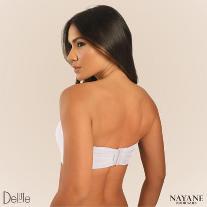 Imagem de Sutia Sem Alcas de Alta Sustentacao Nayane Rodrigues Push Up Liso com Bojo e Aro Confortavel