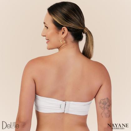 Imagem de Sutia Sem Alcas de Alta Sustentacao Nayane Rodrigues Push Up Liso com Bojo e Aro Confortavel
